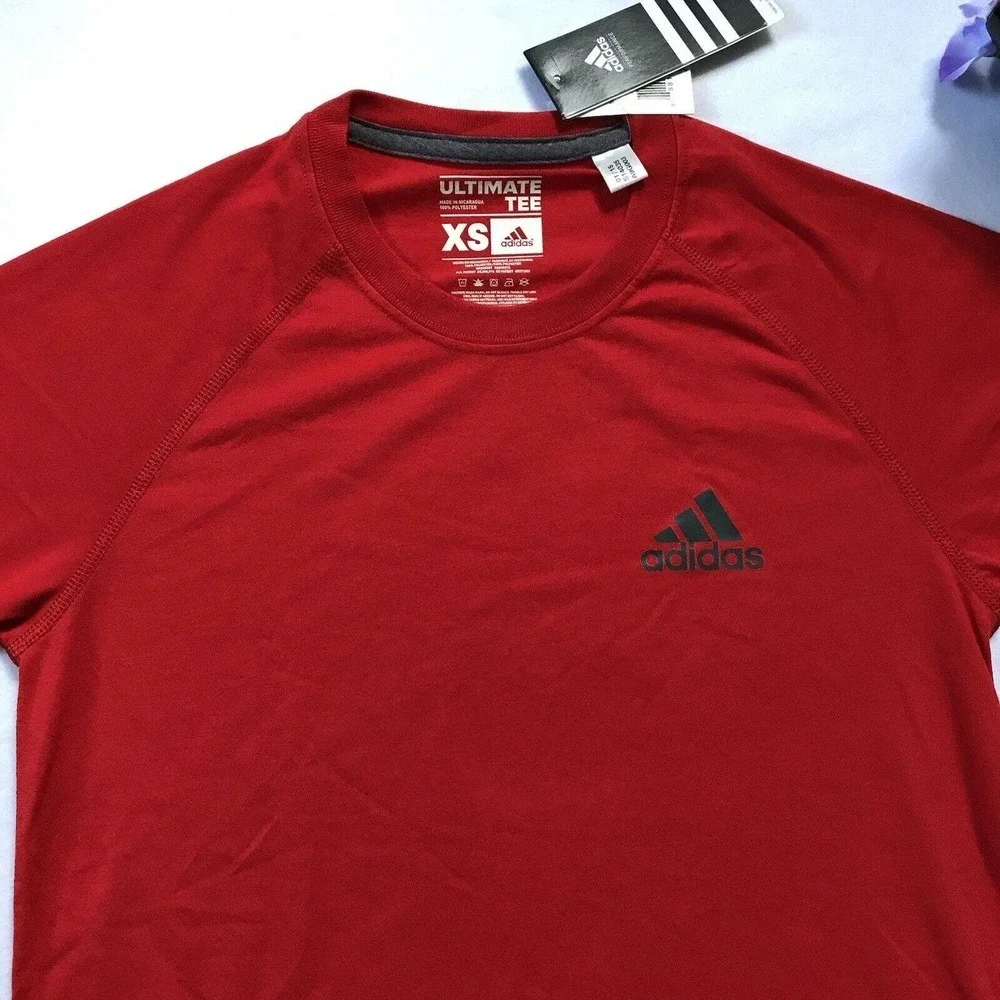 Adidas New Red Climate Ultimate Tee for Men XS